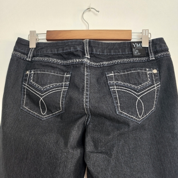 Y.MI Midrise Straight Leg  Black Women's Jeans Size 9 - Picture 3 of 7